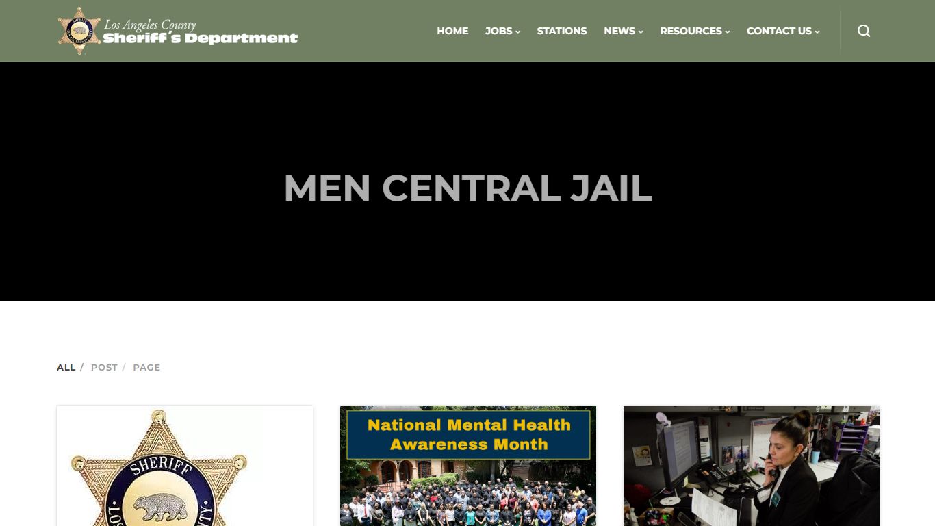 Men central jail - Los Angeles County Sheriff's Department